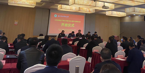 合陽縣基層干部鄉村振興能力提升專題培訓班開班